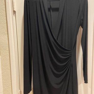 EUC Norma Kamali Black Cocktail Dress Sz XL